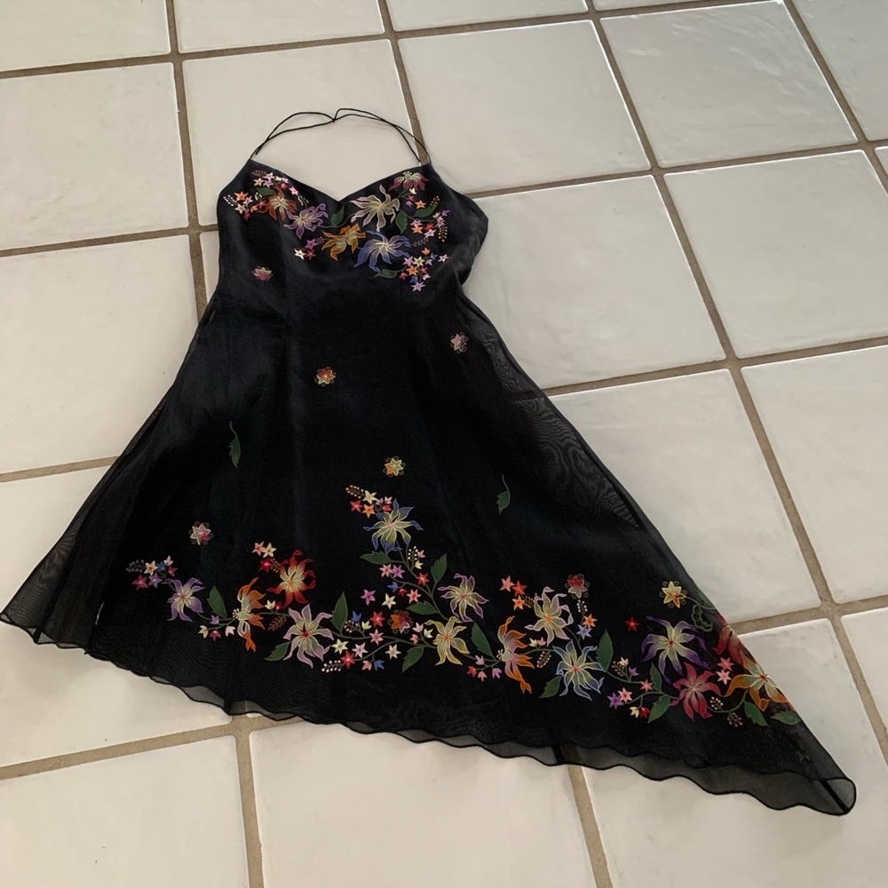 Petite Silk Flower Dress From Thailand